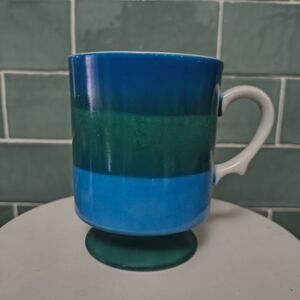 Blue and Green Ceramic Mug